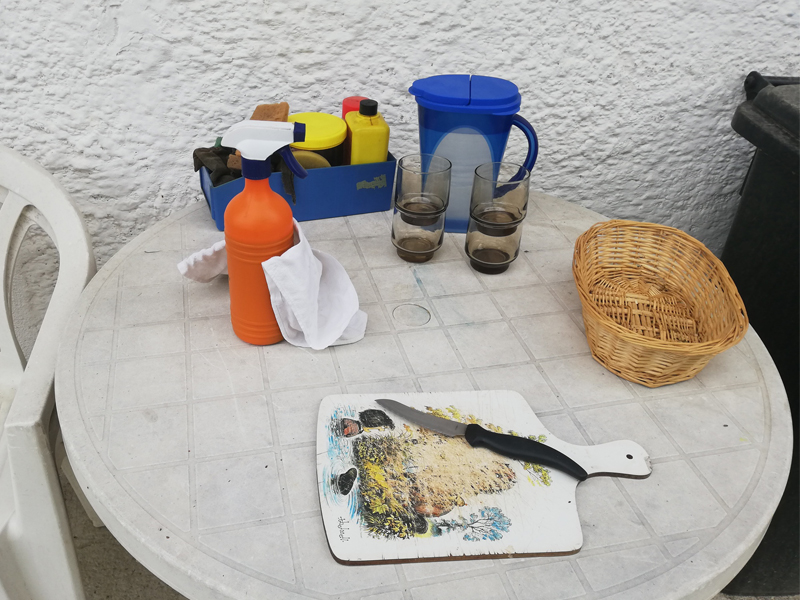 Belohnungen für Mensch und Pferd draußen verfügbar